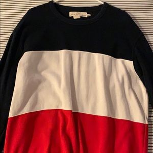 HM color block sweater size L